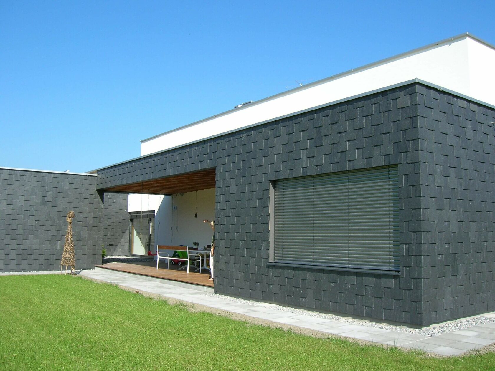 Вертикальна кладка. Фасадний сланець Samaca