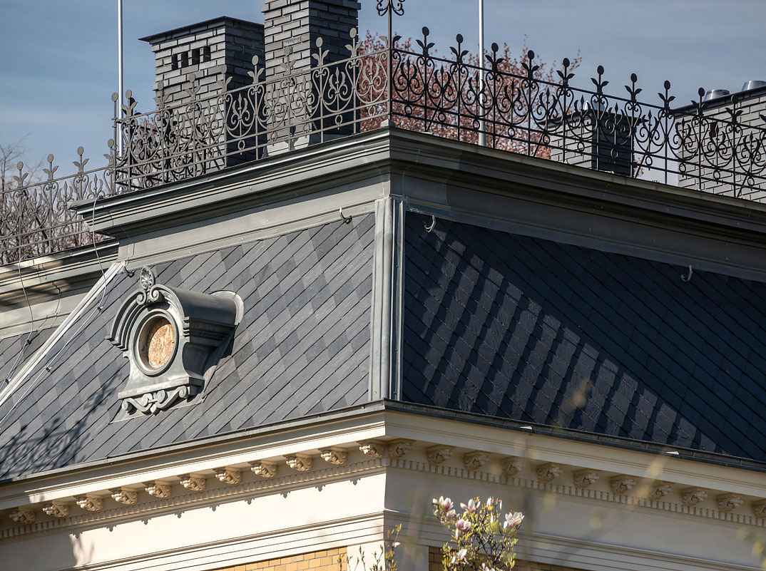 Гострокутна кладка. Покрівельний сланець Samaca