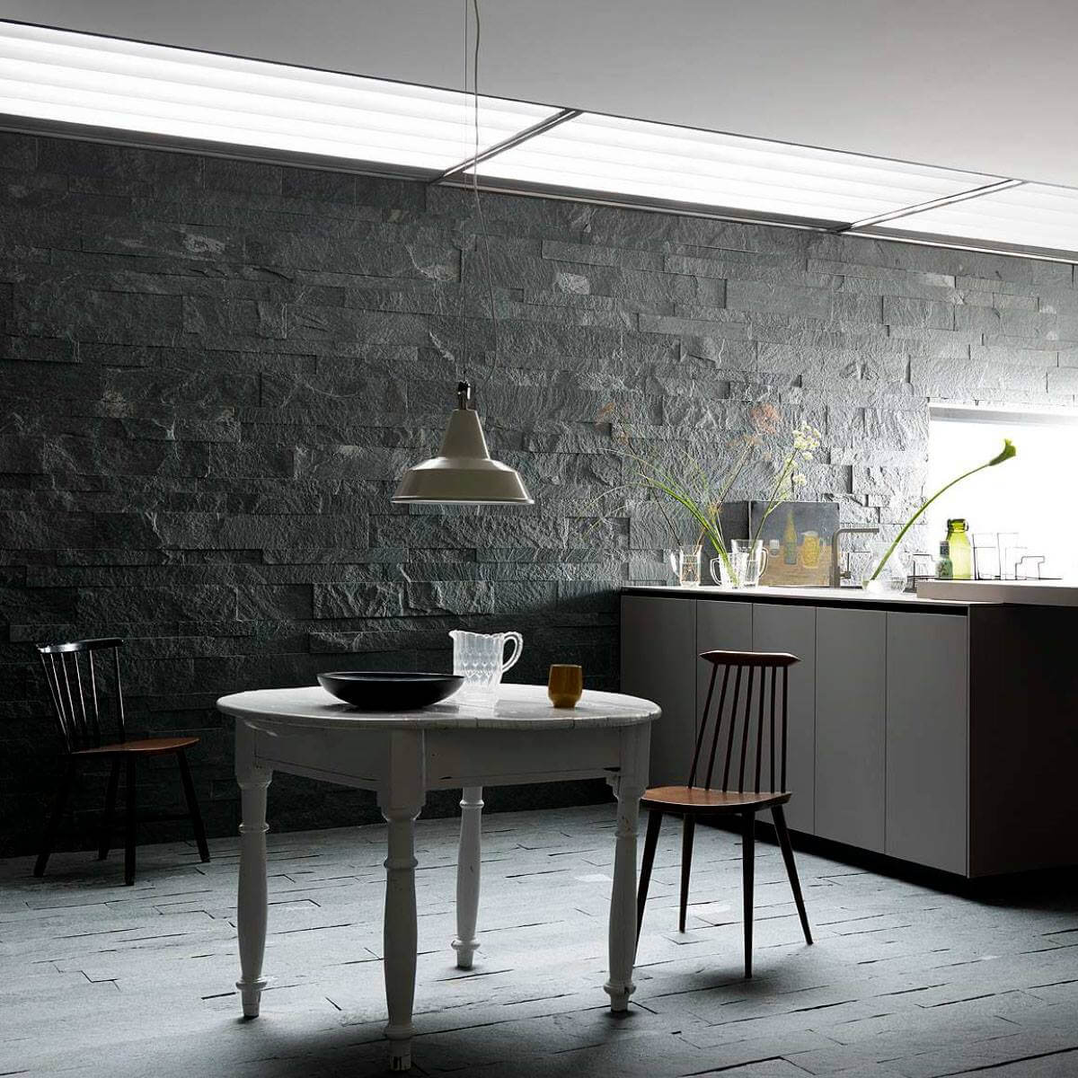 Каміння Quarzite Verde. Інтер'єрний сланець Artesia