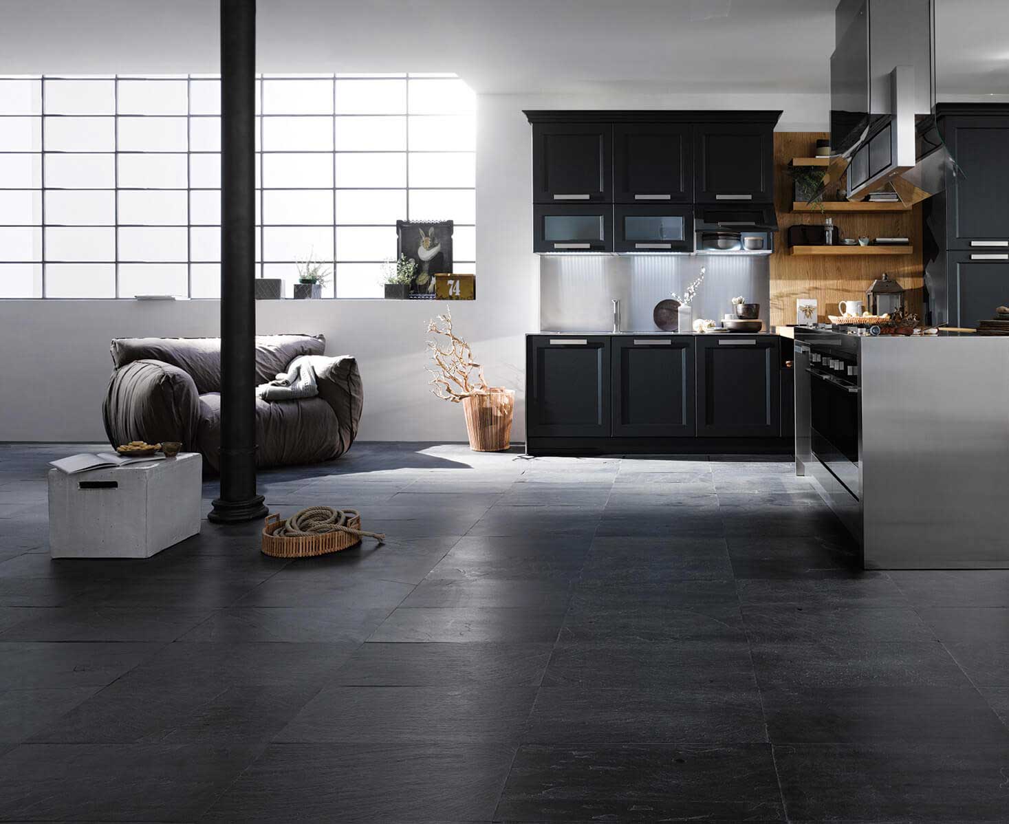 Каміння Black Uruguay. Інтер'єрний сланець Artesia