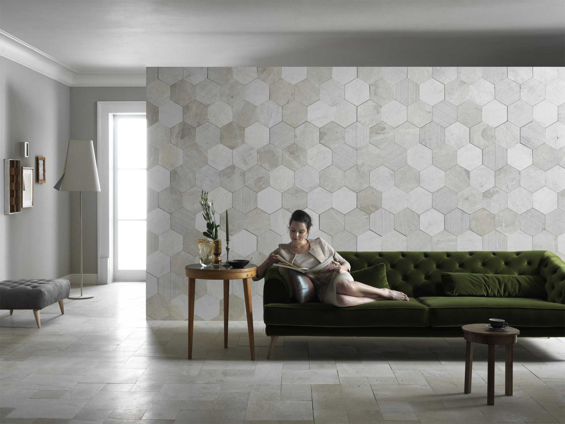 Каміння Bianco Ducale. Інтер'єрний сланець Artesia