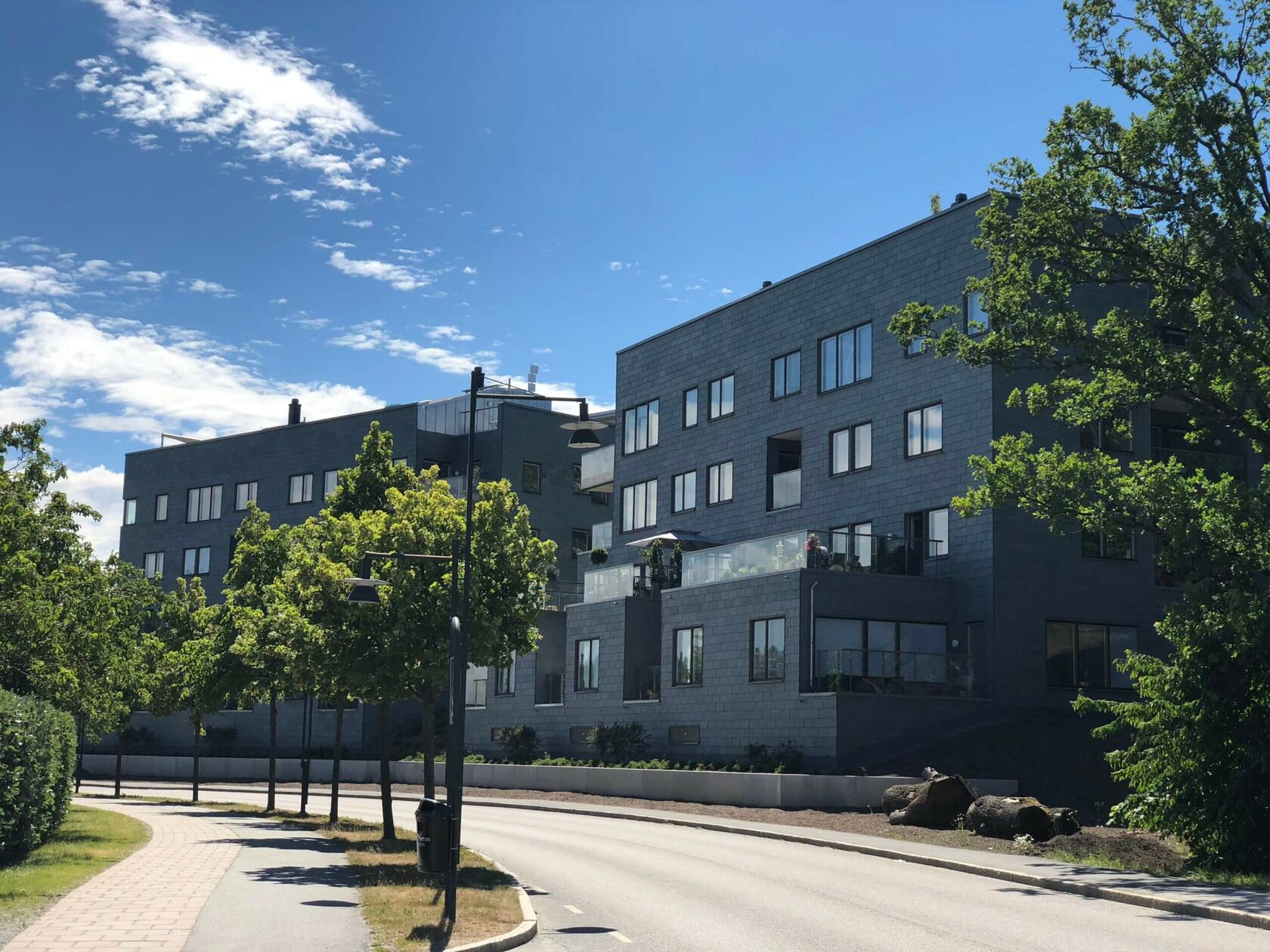 Висотні будівлі. Фасадний сланець Samaca