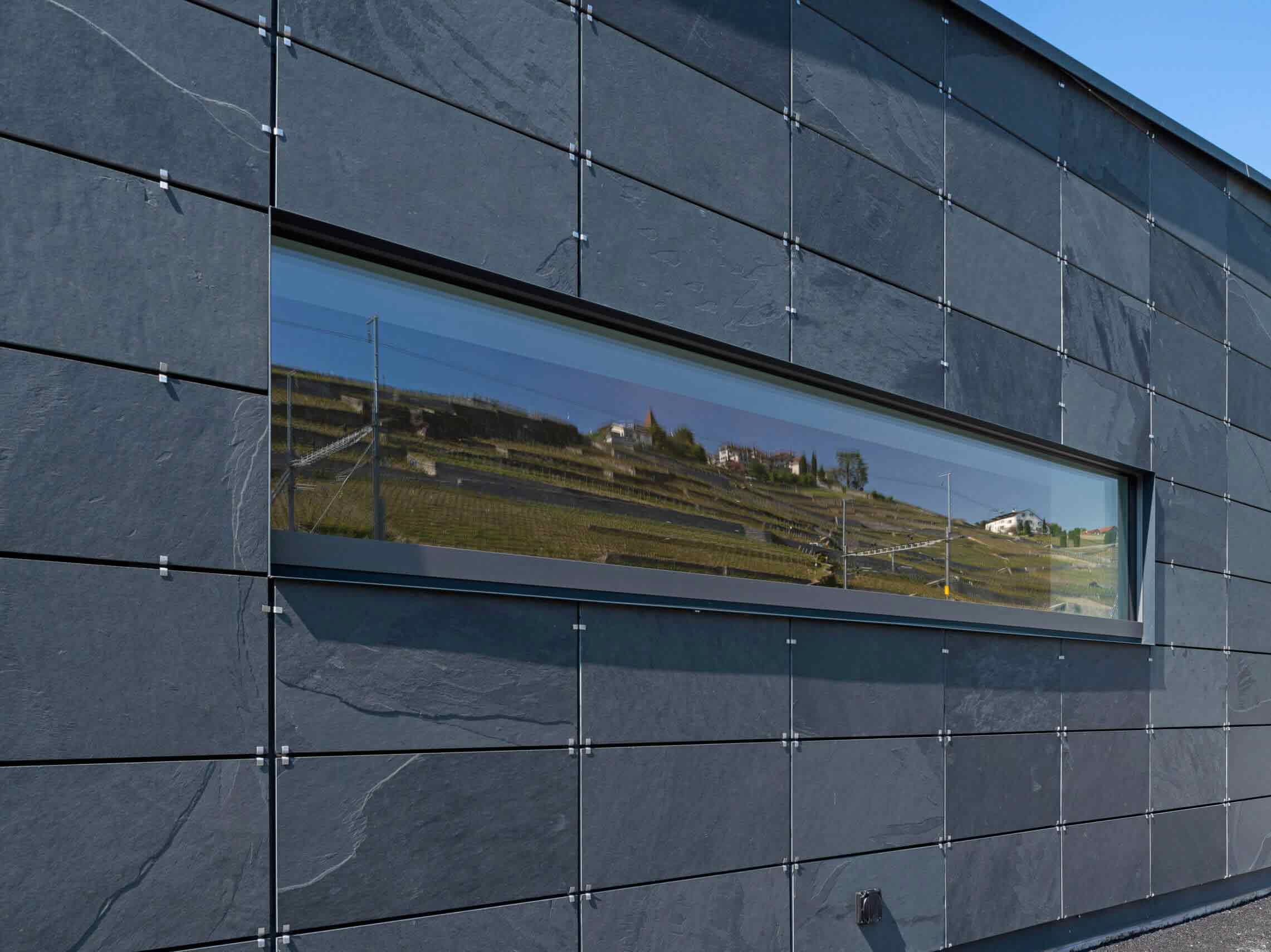 Симметричное покрытие. Фасадный сланец Samaca